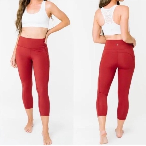 Zyia Active Brilliant Hi Rise Leggings red - Picture 6 of 6